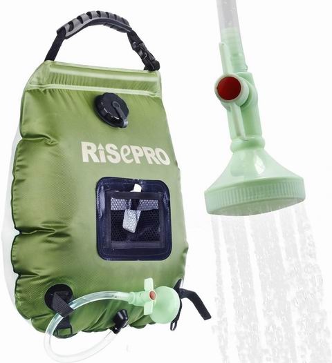 史低价！RISEPRO  20升太阳能加热露营淋浴袋 9.9加元（原价 21.9加元）