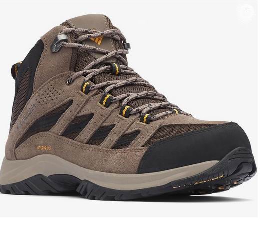  Columbia 男式 Crestwood Mid 防水登山鞋 44.7加元（官网原价 145加元，7.5码）