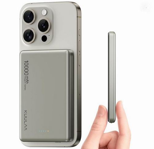  史低价！Kuulaa 10000 mAh 磁吸无线充电宝 25.64加元（原价 47.49加元）！2色可选