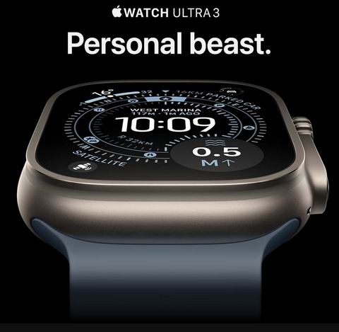 新款 Apple Watch Ultra 3 [GPS + Cellular 49mm] 真·智能手表 1099.99加元