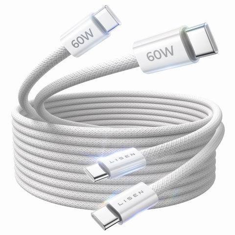  LISEN  iPhone 17/16/15  USB C 充电线/数据线2件套 13.99加元（原价 19.99加元） ！每条 6.99加元