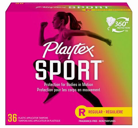 Playtex 运动型卫生棉条36支装 6.97加元（原价 9.78加元）