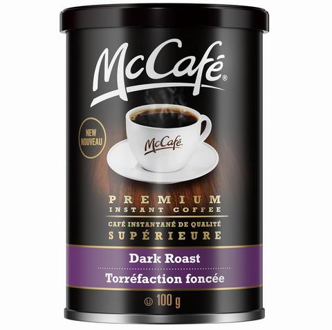  McCafe 优质速溶深度烘焙咖啡100克  4.72加元（原价 10.99加元）