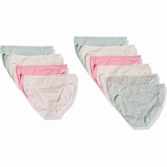 历史新低！Amazon Essentials 女式棉质三角内裤10件套 27.6加元！单件仅2.76加元！4款可选！