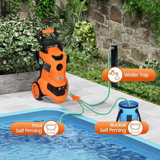 白菜价!历史新低!Birtechway 4500 PSI 2.8 GPM 高压清洗机3.3折 67.19加元包邮!