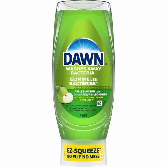 Dawn EZ-Squeeze Ultra 苹果花香味 洗洁精(443毫升)6.2折 2.16加元! Dawn EZ-Squeeze Ultra 苹果花香味 洗洁精(443毫升)6.2折 2.16加元!