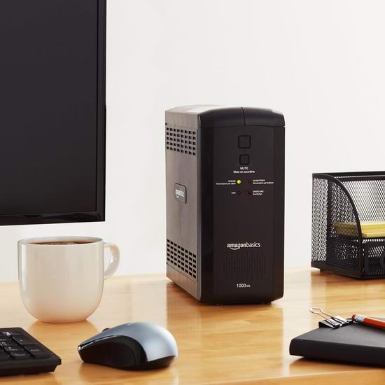  历史新低！Amazon Basics 1000VA 550W UPS 9插座不间断电源4.8折 109.05加元包邮！会员专享！