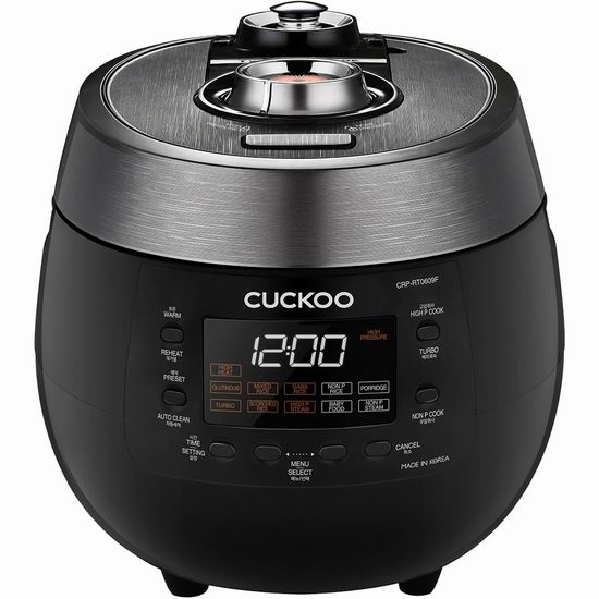 Cuckoo 韩国福库 CRP-RT0609FW 6杯量 智能双压力电饭煲6.2折 247.99加元包邮！2色可选！会员专享！
