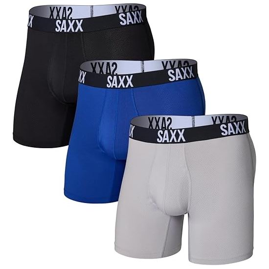 历史新低！男士必备！SAXX 超舒适男式平角内裤3件套7.5折 44.96加元包邮！单件仅14.98加元！2款可选！会员专享！