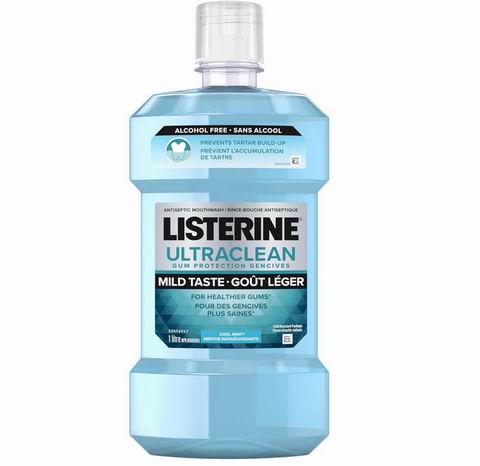  Listerine 李施德林 无酒精 清凉薄荷味 超净漱口水1升 6.74加元（原价 9.27加元）