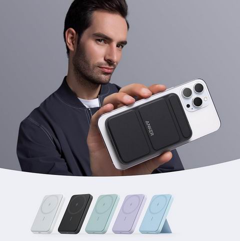  史低价！Anker 622 MagGo 5000mAh 磁吸充电宝 带可折叠支架 39.99加元（原价 69.99加元）