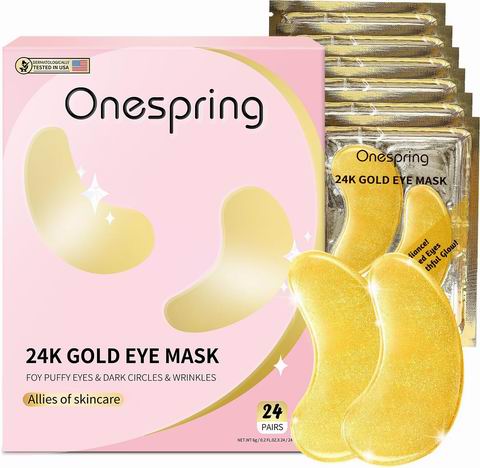  Onespring 黄金眼膜24对 14.99加元！ 淡化黑眼圈 减少眼周浮肿/皱纹