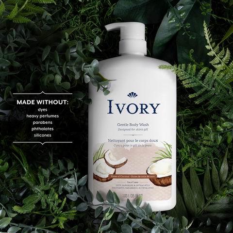 Ivory 椰子水香 温和沐浴露1.03 升 8.06加元