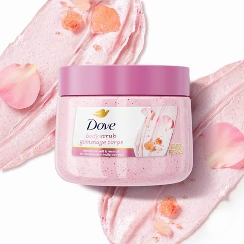  Dove 喜马拉雅盐玫瑰油 pH平衡身体磨砂膏 10.32加元（shoppers原价 17.78加元）