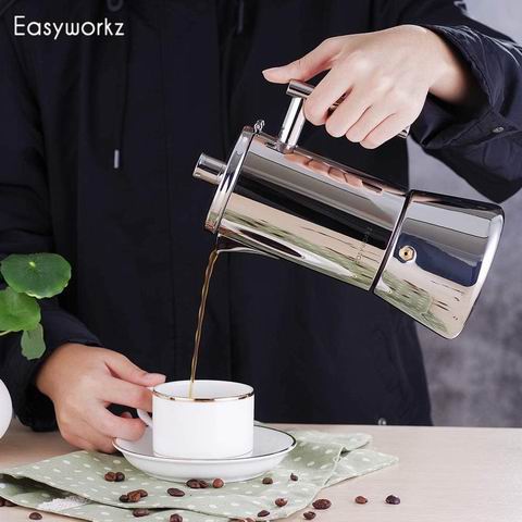  Easyworkz Diego不锈钢意式浓缩咖啡壶 56.99加元（原价  79.99加元）