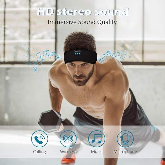 白菜价!历史新低!UOIRMI 头带式睡眠耳机/运动耳机3.3折 9.99加元!