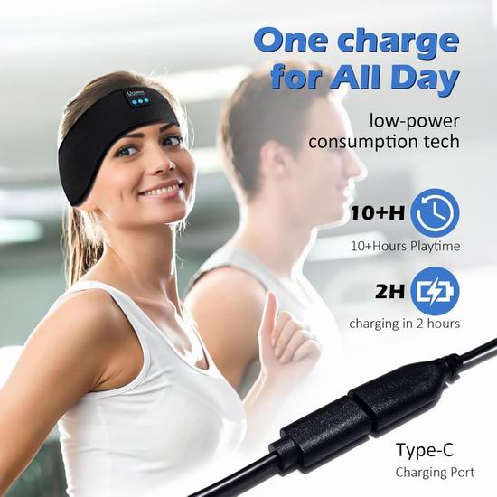 白菜价!历史新低!UOIRMI 头带式睡眠耳机/运动耳机3.3折 9.99加元!