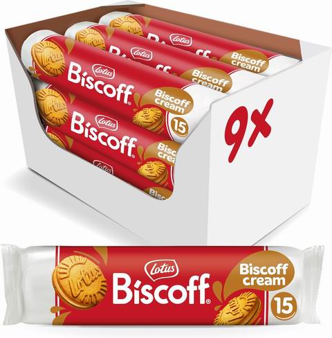  Lotus Biscoff 奶油味夹心饼干9袋 13.63加元（原价 19.17加元）！每袋1.51加元