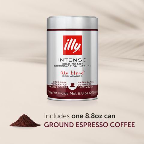  illy 深度烘焙 意式浓缩咖啡粉250克 12.34加元（原价 15.99加元）