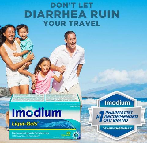  Imodium 快速缓解腹泻 盐酸洛哌丁胺止泻药24粒 18加元（原价 22.39加元）