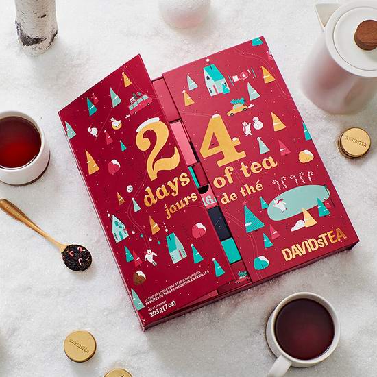 DavidsTea 圣诞倒数日历茶叶礼盒 限时立减20加元！
