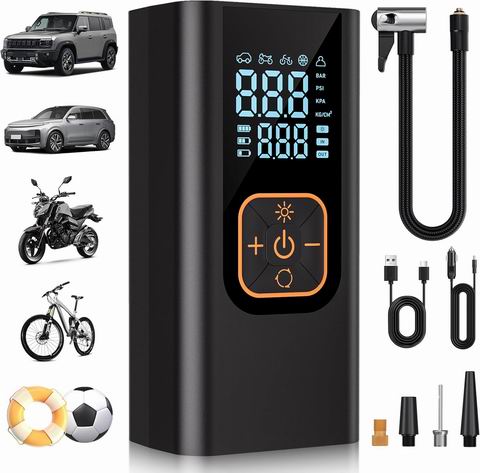 史低价！QKMPOM 180PSI 便携式轮胎充气泵  6倍快速充气 49.99加元（原价 99.99加元）