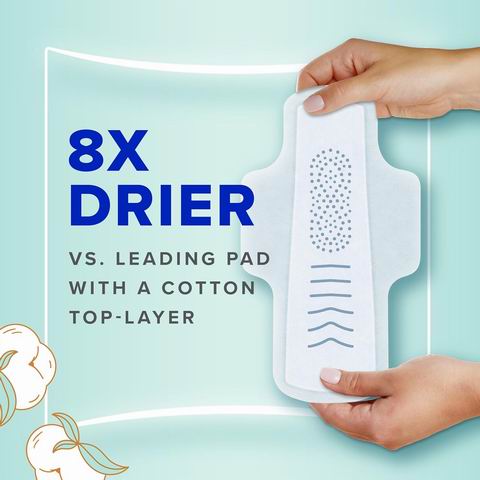 Always Pure Cotton 女士专用卫生巾24片 8.55加元(原价 10.99加元)