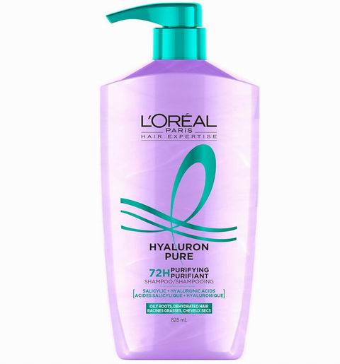L'Oréal Paris Hair Expertise 透明质酸纯净净透洗发水828毫升 10.42加元(原价 12.47加元)