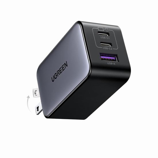 历史新低!UGREEN Nexode 65W GaN 超紧凑3口USB充电器6折 29.99加元!  历史新低!UGREEN Nexode 65W GaN 超紧凑3口USB充电器6折 29.99加元!