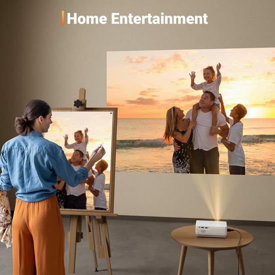 Bug白菜价!历史新低!Konsoefuly 1080P 便携式投影仪2.6折 34.29加元包邮!