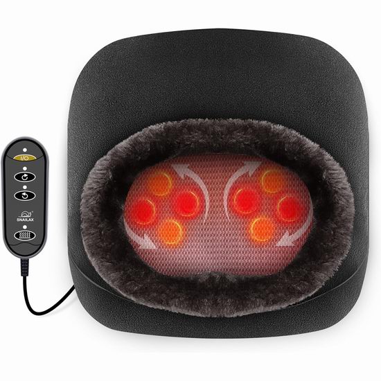 历史新低!Snailax 二合一足部背部揉捏指压按摩 加热暖足按摩器6.1折 47.99加元包邮!  历史新低!Snailax 二合一足部背部揉捏指压按摩 加热暖足按摩器6.1折 47.99加元包邮!