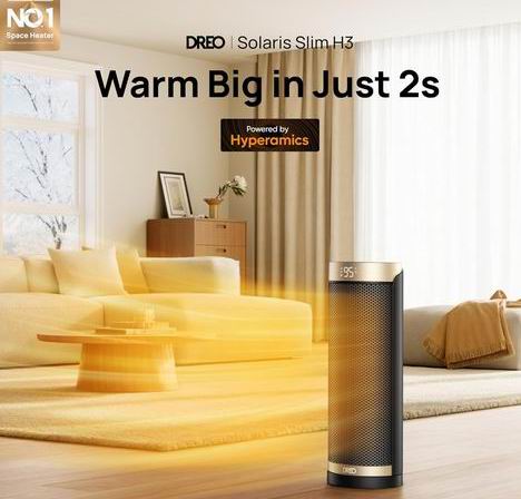 Dreo 16英寸便携式电暖器 带遥控器 84.99加元(原价 99.99加元)!2色可选