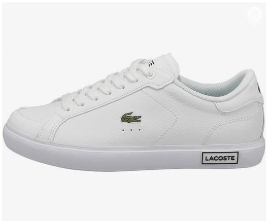 Lacoste 法国鳄鱼 Powercourt 2.0 经典款 女式真皮小白鞋5.6折 69.29加元(官网原价 155加元)