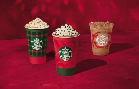 节日氛围拉满!星巴克节日限定菜单上线,红杯日定档下周四!