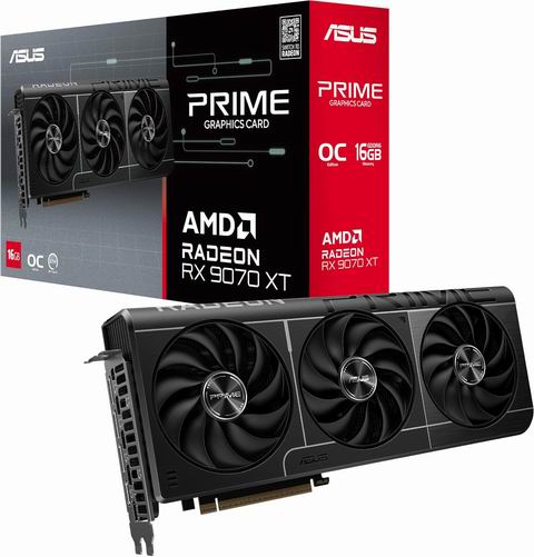  ASUS 华硕 Prime Radeon™ RX 9070 XT OC 版显卡 879.99加元（原价 929.99加元）