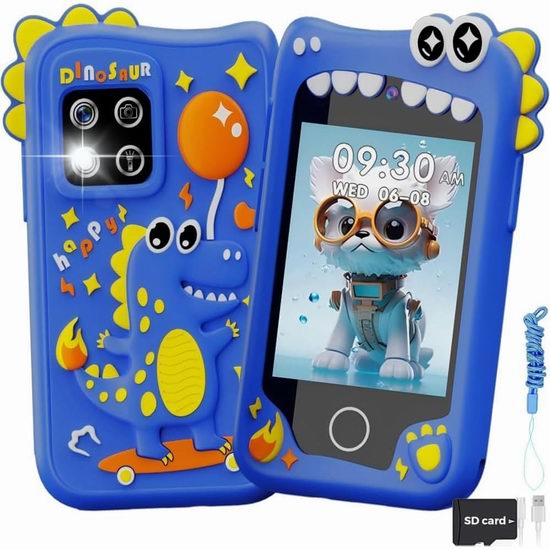  历史新低！VolyCyrenic 2.8英寸 双摄像 8G 儿童智能手机玩具5折 24.9加元包邮！2色可选！