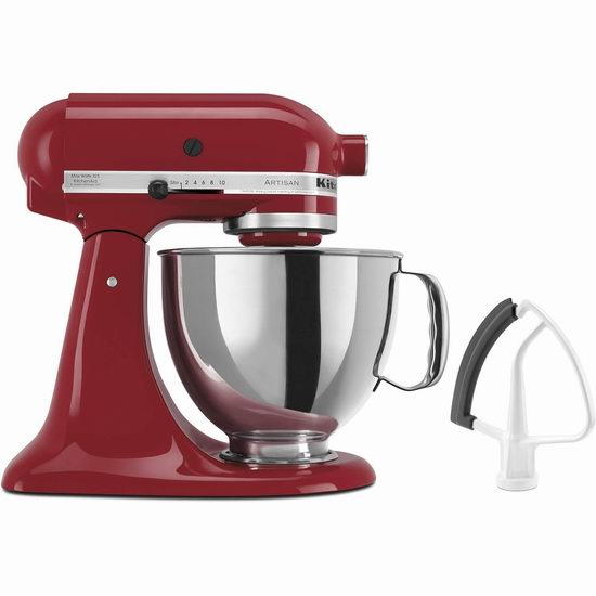 历史新低!KitchenAid KSM150FEER Artisan 名厨系列 5夸脱多功能厨师机+搅拌桨套装6.3折 379.99加元包邮! 历史新低!KitchenAid KSM150FEER Artisan 名厨系列 5夸脱多功能厨师机+搅拌桨套装6.3折 379.99加元包邮!