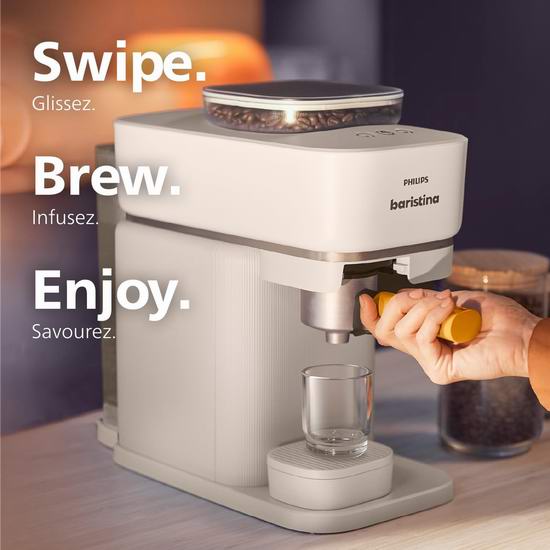 历史新低!Philips 飞利浦 BAR302/20 Baristina 意式浓缩咖啡机6折 299.99加元包邮!会员专享!