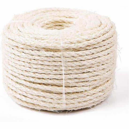  超级白菜！历史新低！Yangbaga 66英尺 防猫抓 天然剑麻绳1.1折 5.99加元清仓！