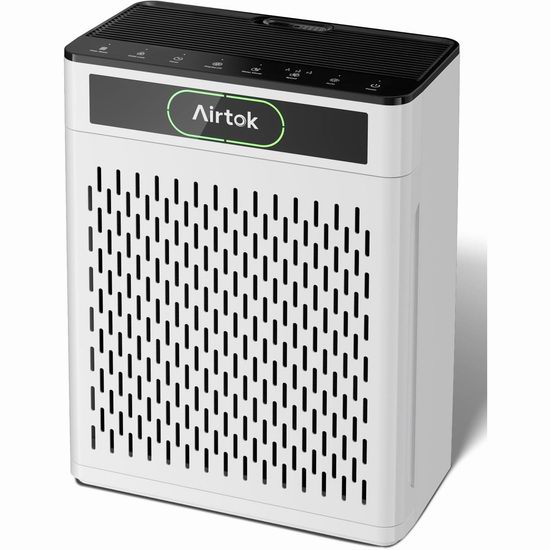  白菜价！历史新低！Airtok AP3001 大空间 实时监测 空气净化器3.6折 57.59加元包邮！覆盖面积1848呎！