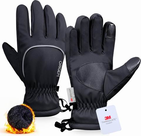Origem 男女均可 冬季保暖防水手套 19.99加元(原价 24.99加元)