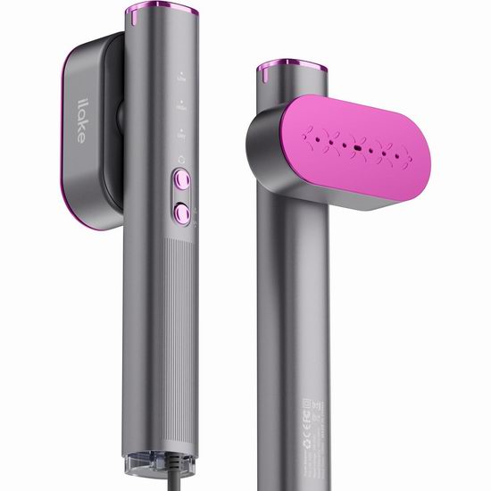 白菜价!历史新低!Ilake 1000W 双电压旅行蒸汽熨斗2.8折 19.99加元包邮!4色可选!