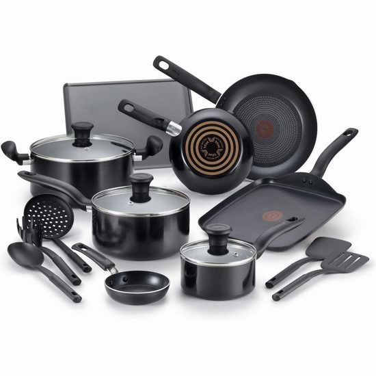  历史新低！T-Fal Culinaire 红点不粘锅具16件套4.5折 89.99加元包邮！