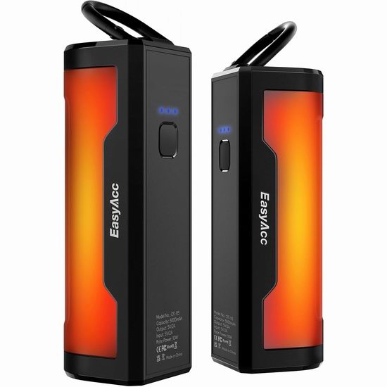  EasyAcc 10000mAh 多用途移动电源 磁吸暖手宝2件套4.9折 16.39加元！加热可达18小时！
