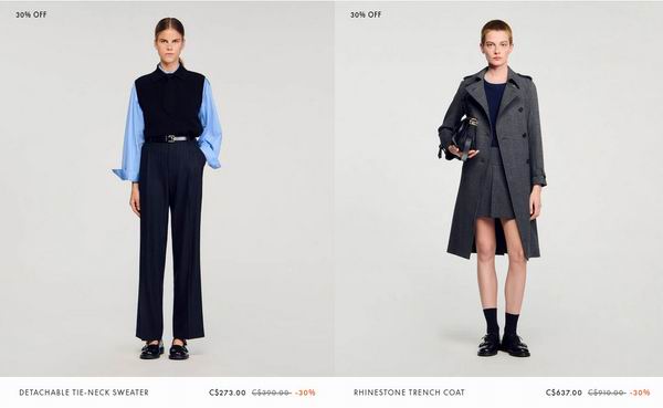 Sandro黑五大促:全场7折!法式名媛穿搭天花板