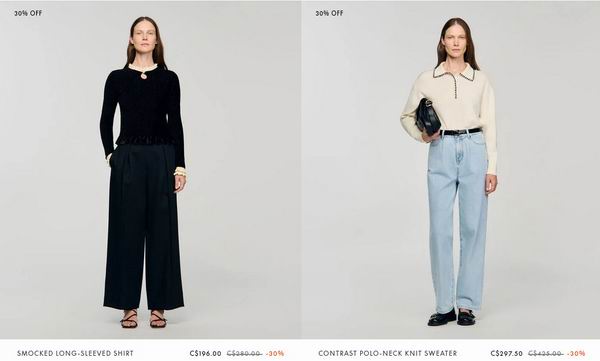 Sandro黑五大促:全场7折!法式名媛穿搭天花板