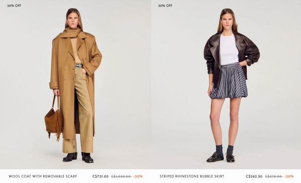 Sandro黑五大促:全场7折!法式名媛穿搭天花板