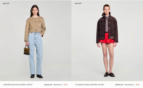 Sandro黑五大促:全场7折!法式名媛穿搭天花板