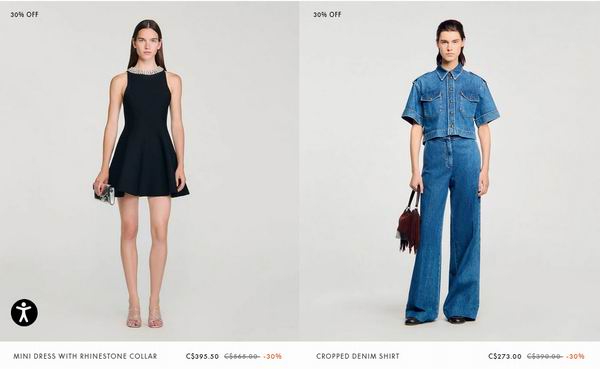 Sandro黑五大促:全场7折!法式名媛穿搭天花板