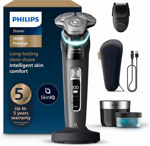 黑五史低!Philips i9000 Prestige 干湿两用 智能电动剃须刀6.3折 219.95加元(原价 349.95加元)